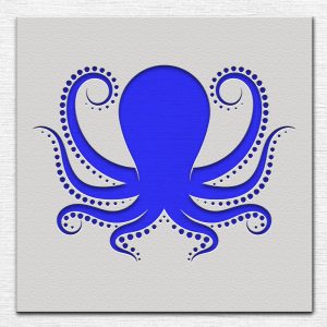 Octopus Stencil - Art and Wall Stencil - Image 3