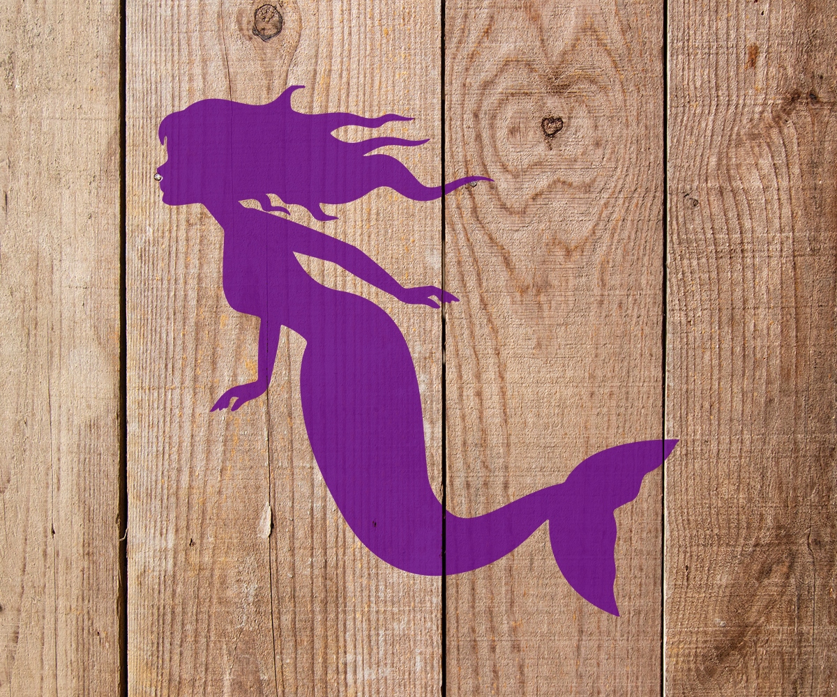 Mermaid Stencil Art and Wall Stencil Stencil Giant
