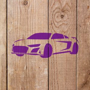 Sports Car Stencil - Art and Wall Stencil - Image 3