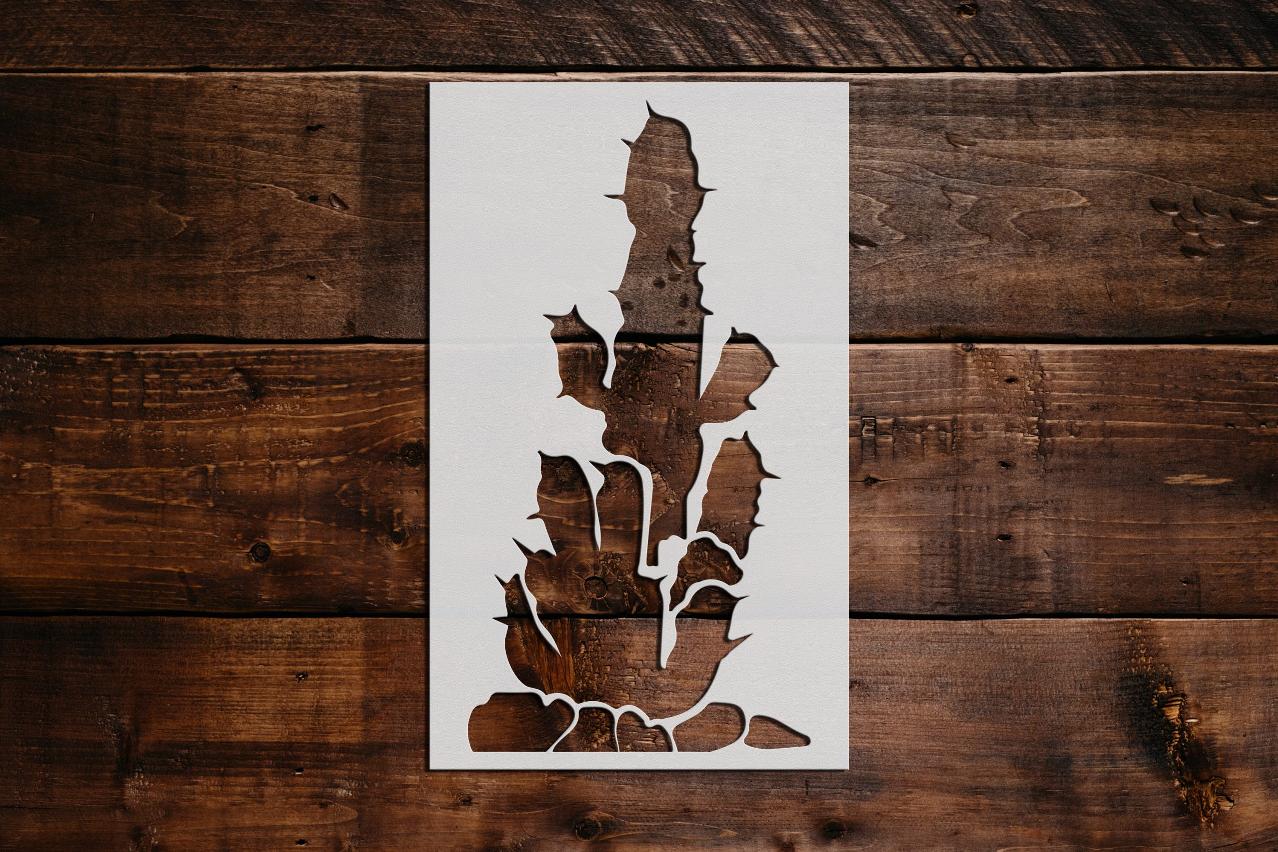 Tropical Leaf Stencil - Art and Wall Stencil