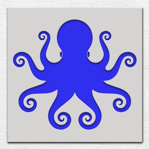 Octopus Stencil - Art and Wall Stencil - Image 3
