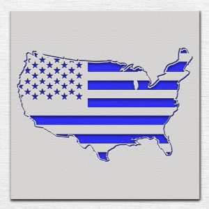 American Flag Pattern Stencil - Art and Wall Stencil - Image 4