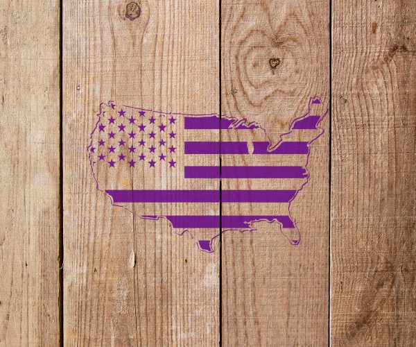 American Flag Stencil - Art and Wall Stencil