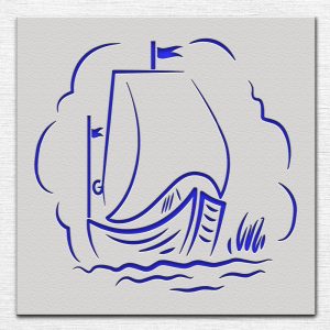 Sail Boat Stencil - Art and Wall Stencil - Image 4