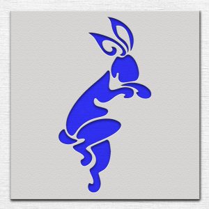 Rabbit Stencil - Art and Wall Stencil - Image 3