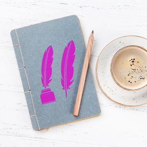 Feather Pen Stencil - Art and Wall Stencil - Image 4