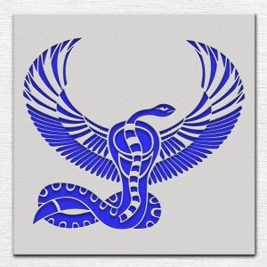 Serpent with Wings Stencil - Art and Wall Stencil - Image 3