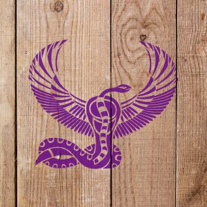 Serpent with Wings Stencil - Art and Wall Stencil - Image 4