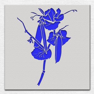 Flower Stencil - Art and Wall Stencil - Image 3