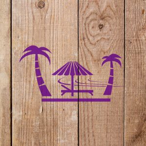 Beach Stencil - Art and Wall Stencil - Image 3