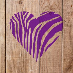 Tiger Print Heart Stencil - Art and Wall Stencil - Image 4