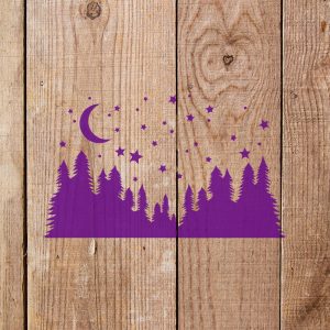 Starry Night Stencil - Art and Wall Stencil - Image 4