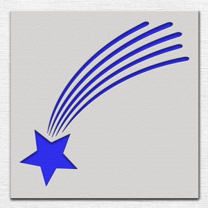 Shooting Star Stencil - Art and Wall Stencil - Image 3