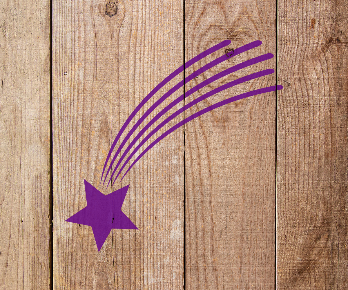 Shooting Star Stencil Art and Wall Stencil Stencil Giant