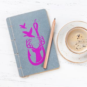 Fish Hook, Deer, and Birds Stencil - Art and Wall Stencil