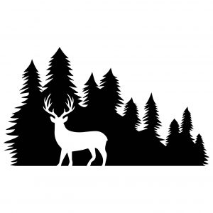 Deer in the Forest Stencil - Art and Wall Stencil - Image 4