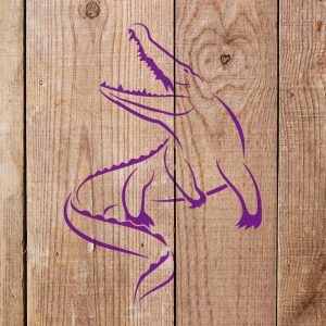 Alligator Stencil - Art and Wall Stencil - Image 4