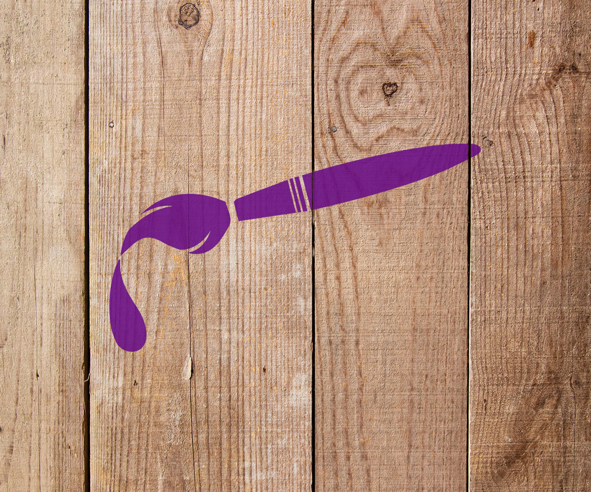 Paint Brush Stencil - Art and Wall Stencil - Stencil Giant