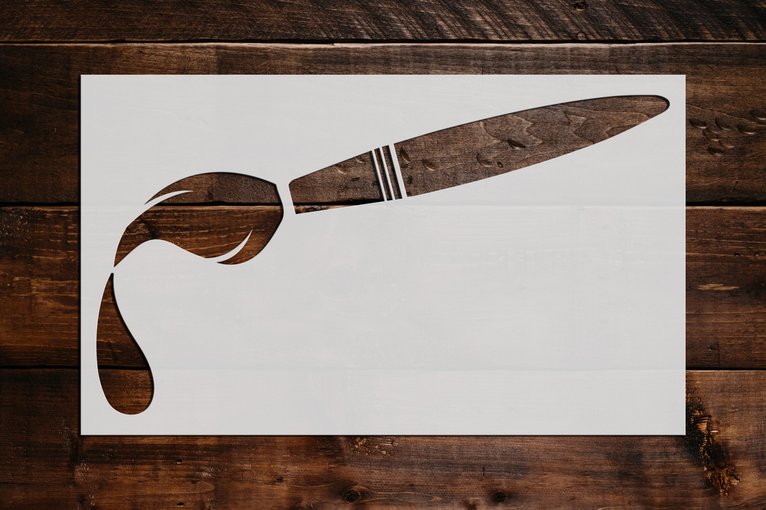 Paint Brush Stencil - Art and Wall Stencil - Stencil Giant