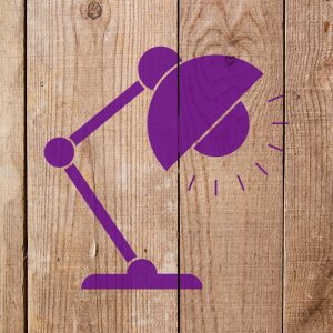 Desk Lamp Stencil - Art and Wall Stencil - Image 3