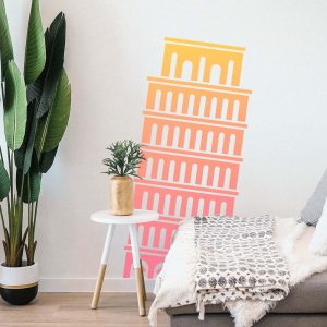 Leaning Tower of Pisa Stencil - Art and Wall Stencil - Image 4