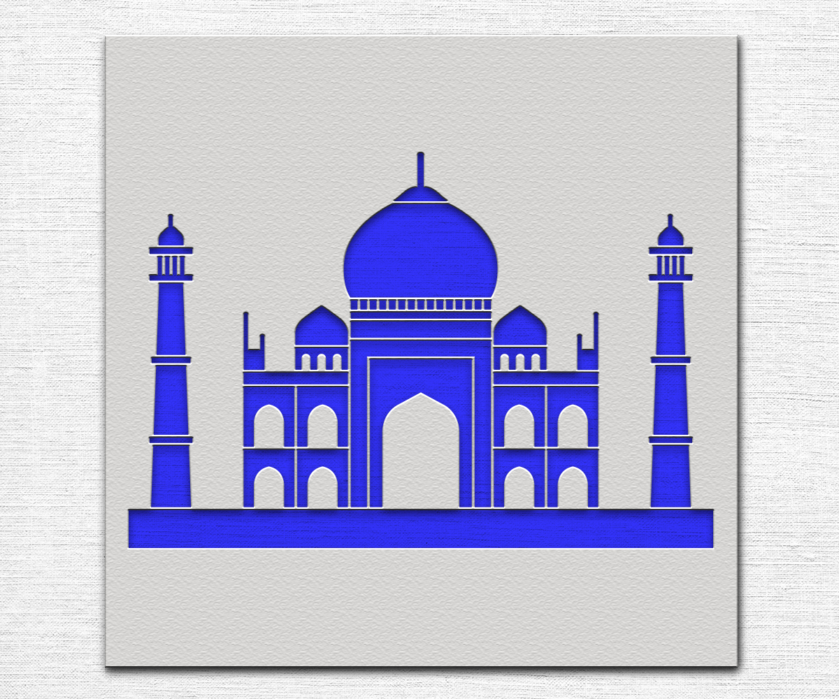 Bibi ka Maqbara Stencil Art and Wall Stencil Stencil Giant