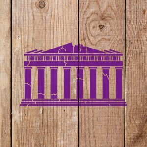 Greek Building Stencil - Art and Wall Stencil - Image 3