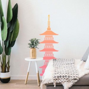 Chinese Tower Stencil - Art and Wall Stencil - Image 5