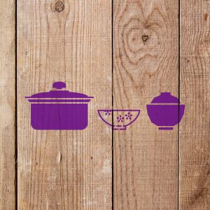 Kitchen Pots Stencil - Art and Wall Stencil - Image 3