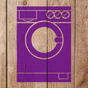 Washing Machine Stencil - Art and Wall Stencil - Image 3