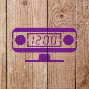 Digital Clock Stencil - Art and Wall Stencil - Image 3