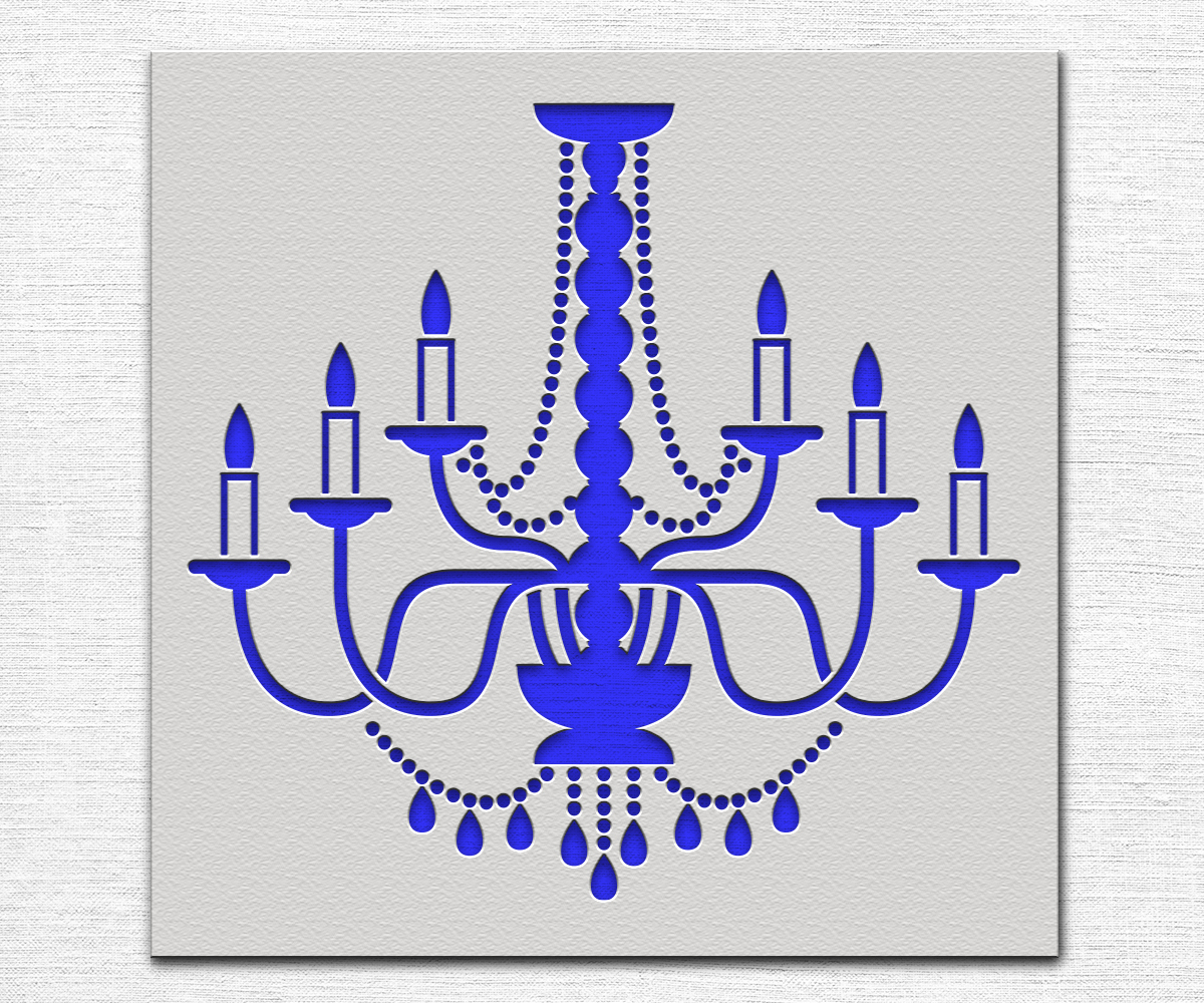 Chandelier Stencil Art and Wall Stencil Stencil Giant