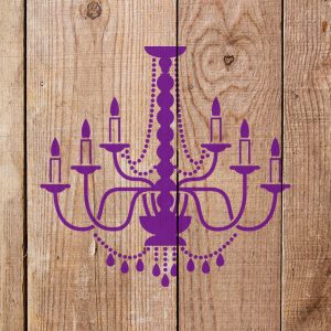 Chandelier Stencil - Art and Wall Stencil - Image 3