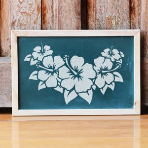 Hibiscus Flowers Garland Stencil - Art and Wall Stencil - Image 5