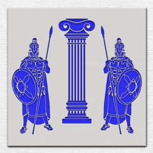 Roman Soldiers Stencil - Art and Wall Stencil - Image 3