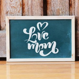 Love Mom Words Stencil - Art and Wall Stencil - Image 3
