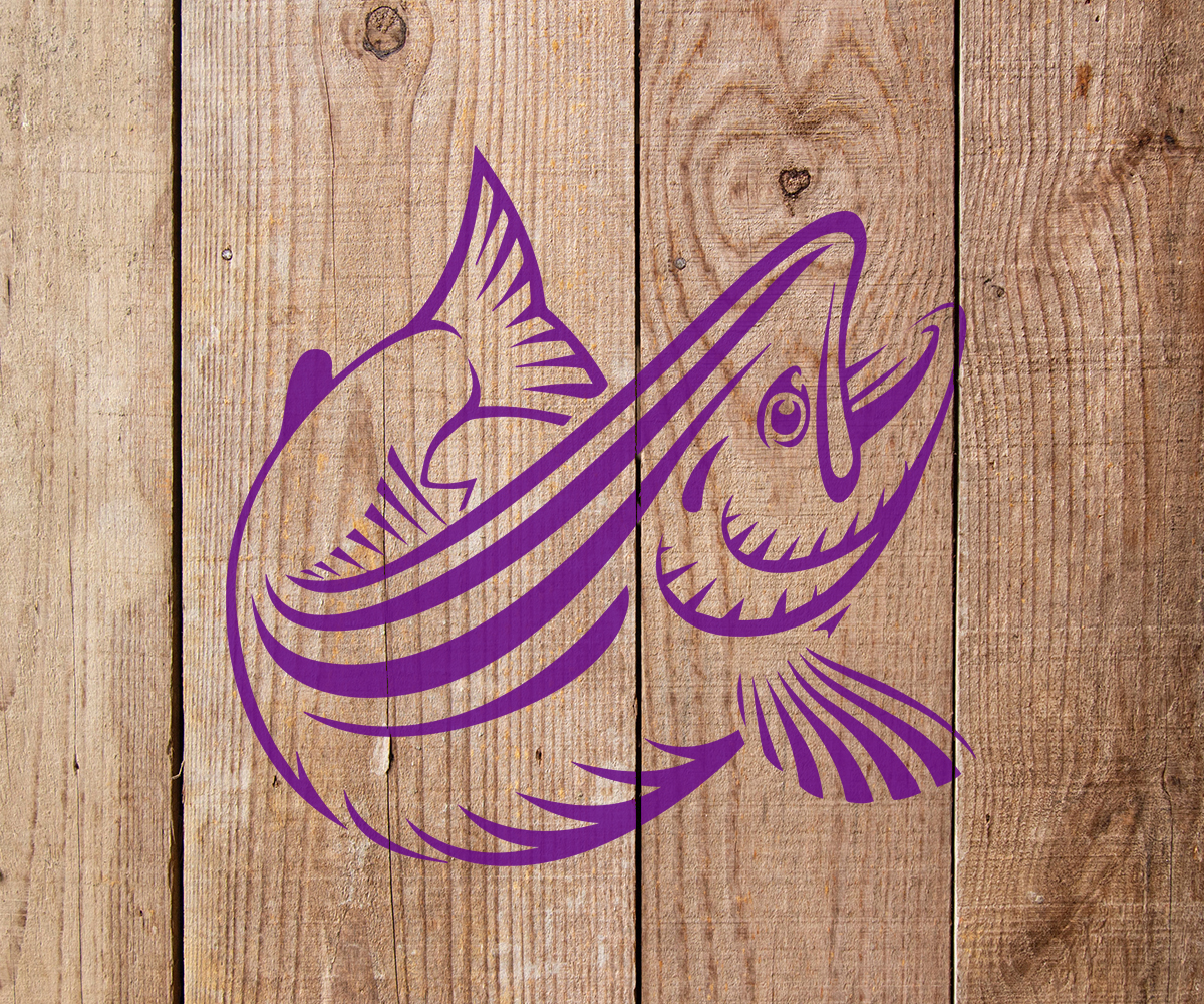 Fish Stencil Art and Wall Stencil Stencil Giant