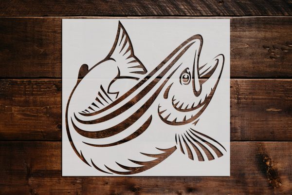 Fish Stencil - Art and Wall Stencil - Stencil Giant