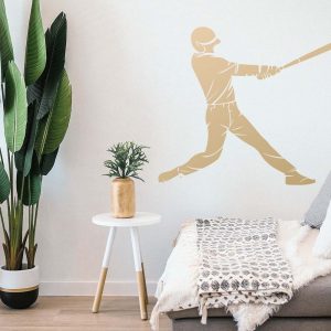 Baseball Player Stencil - Art and Wall Stencil - Image 3