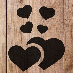 Hearts Stencil - Art and Wall Stencil - Image 4