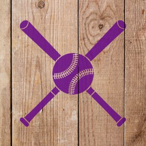Baseball and Bats Stencil - Art and Wall Stencil - Image 5