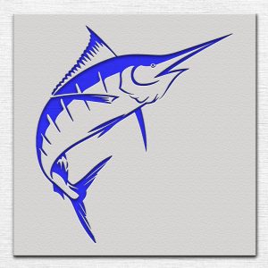 Sailfish Stencil - Art and Wall Stencil - Image 3