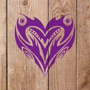 Heart Design Stencil - Art and Wall Stencil - Image 4