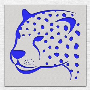 Cheetah Stencil - Art and Wall Stencil - Image 3