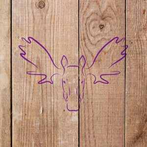 Moose Head Stencil - Art and Wall Stencil - Image 4
