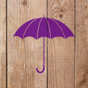 Umbrella Stencil - Art and Wall Stencil - Image 3