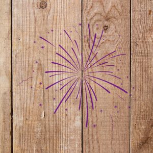 Fireworks Stencil - Art and Wall Stencil - Image 4