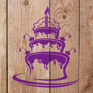 Triple Layer Cake Stencil - Art and Wall Stencil - Image 4