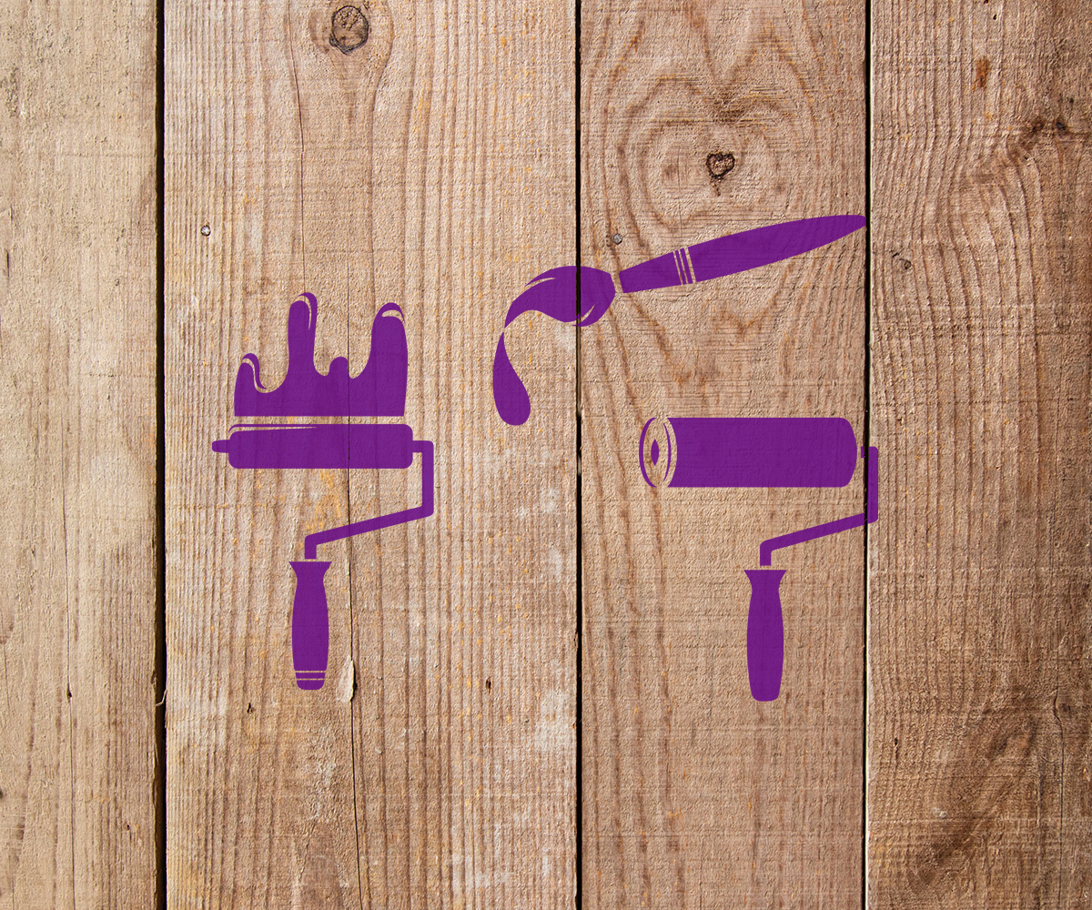 Paint Brushes Stencil - Art and Wall Stencil - Stencil Giant