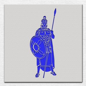 Roman Soldier Stencil - Art and Wall Stencil - Image 3